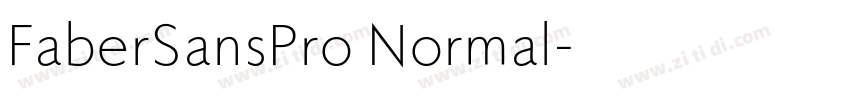 FaberSansPro Normal字体转换